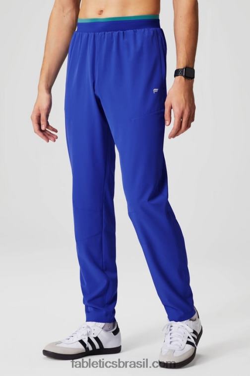 Fabletics azul oxford 420HR3069 a calça fundamental homens