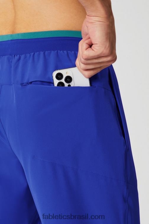 Fabletics azul oxford 420HR3069 a calça fundamental homens