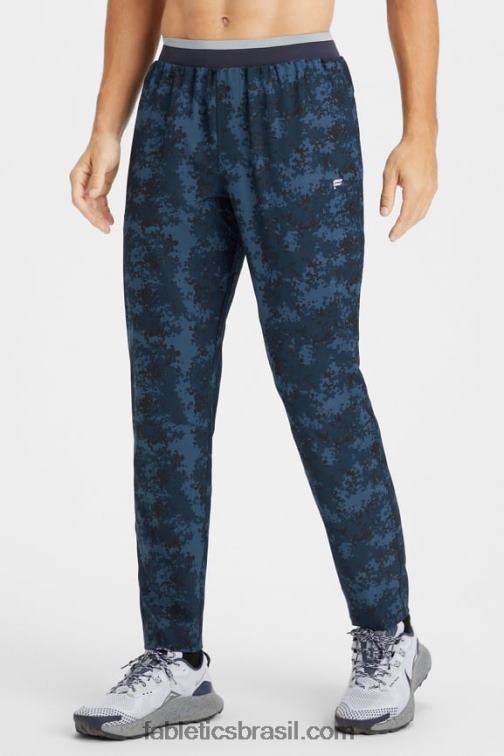 Fabletics camuflagem azul marinho clássica 420HR3078 a calça fundamental homens
