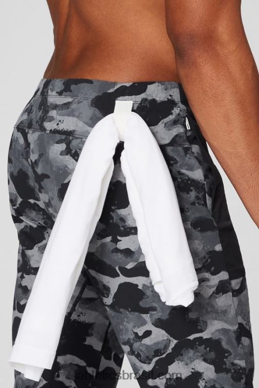 Fabletics camuflagem preta 420HR3051 o único corredor homens