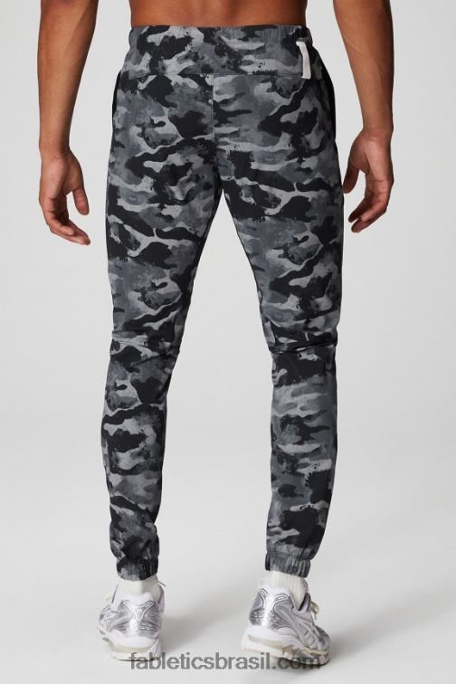 Fabletics camuflagem preta 420HR3051 o único corredor homens