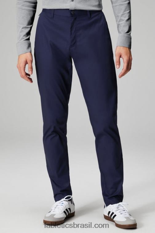 Fabletics marinho clássico 420HR3060 o chino lateral alto (slim fit) homens