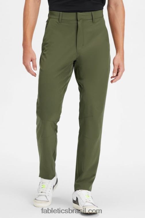 Fabletics musgo escuro 420HR3043 a única calça (ajuste clássico) homens