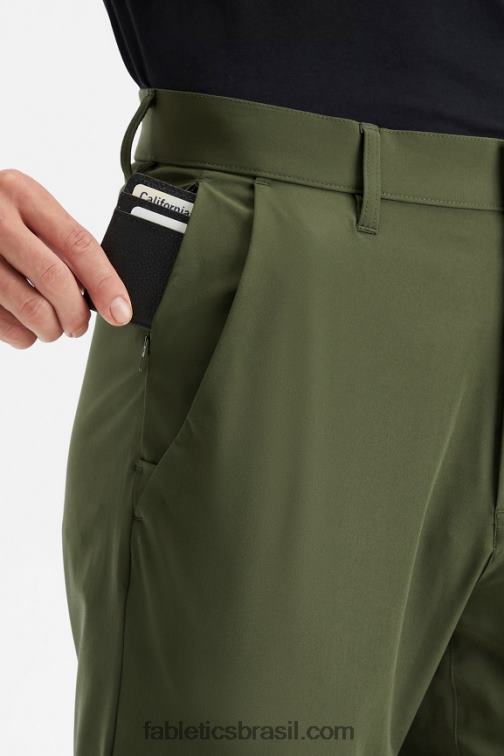 Fabletics musgo escuro 420HR3043 a única calça (ajuste clássico) homens