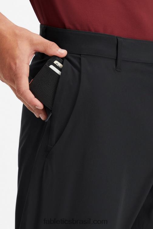 Fabletics preto 420HR3035 a única calça (ajuste clássico) homens