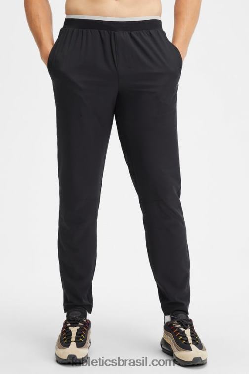 Fabletics preto 420HR3074 a calça fundamental homens