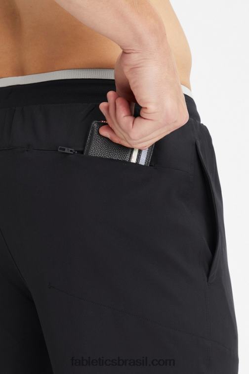 Fabletics preto 420HR3074 a calça fundamental homens