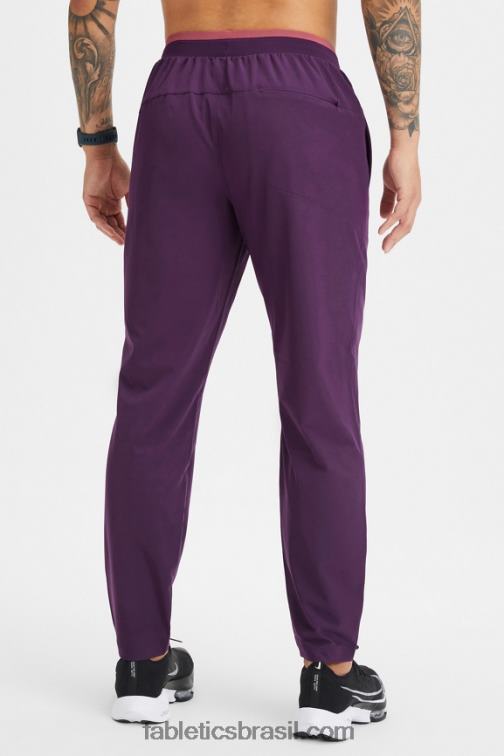 Fabletics vinho com canela 420HR3071 a calça fundamental homens