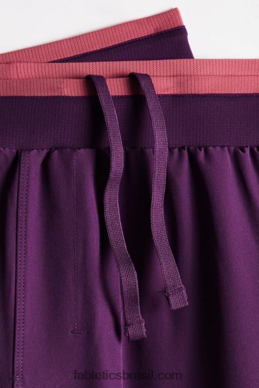Fabletics vinho com canela 420HR3071 a calça fundamental homens