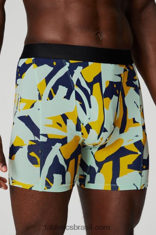 Fabletics bolhas orgânicas da marinha universitária 420HR3755 a cueca boxer 24-7 196 homens