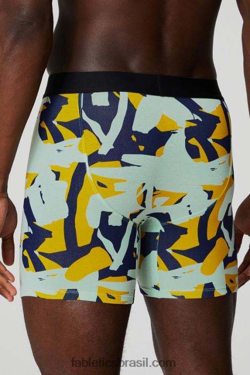 Fabletics bolhas orgânicas da marinha universitária 420HR3755 a cueca boxer 24-7 196 homens
