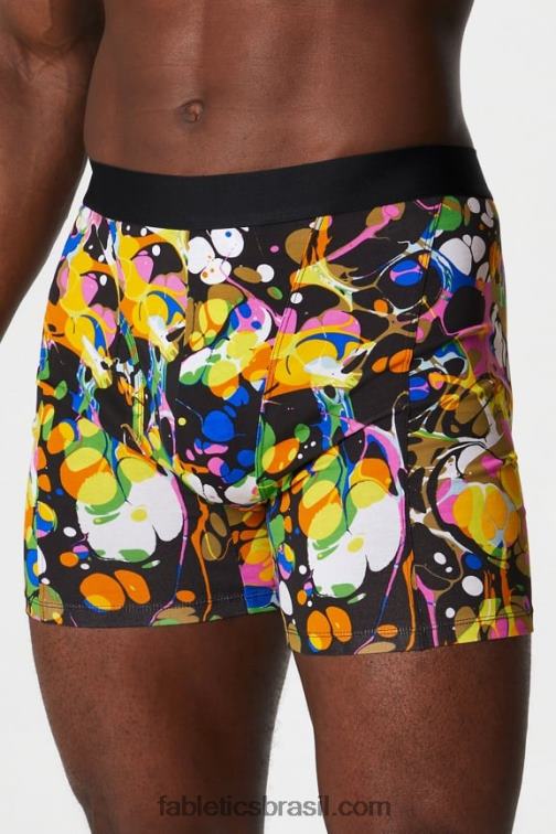 Fabletics caleidoscópio preto 420HR3747 a cueca boxer 24-7 194 homens
