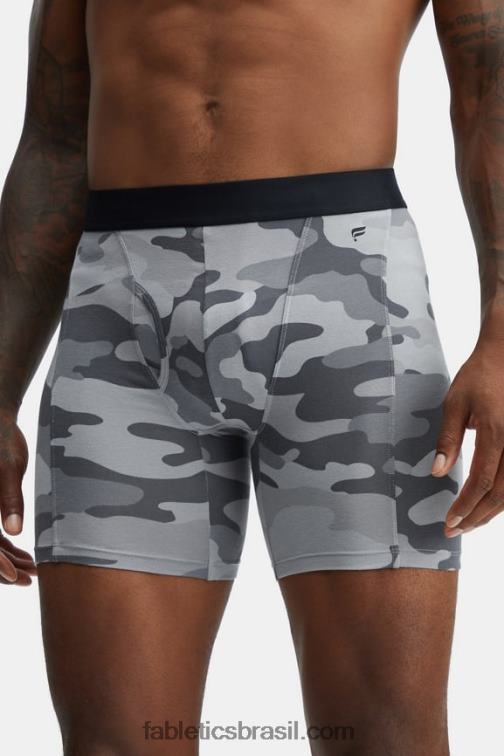 Fabletics camuflagem cinza sombra desbotada 420HR3772 a cueca boxer 24-7 199 homens