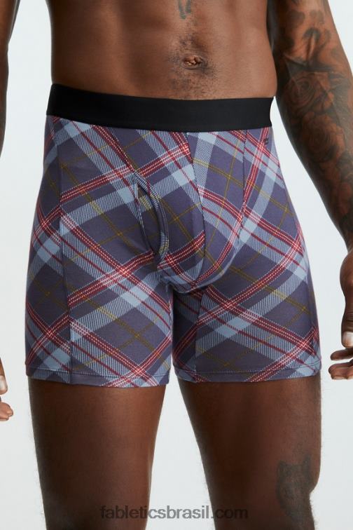 Fabletics clássico tartan marinho 420HR3771 a cueca boxer 24-7 199 homens