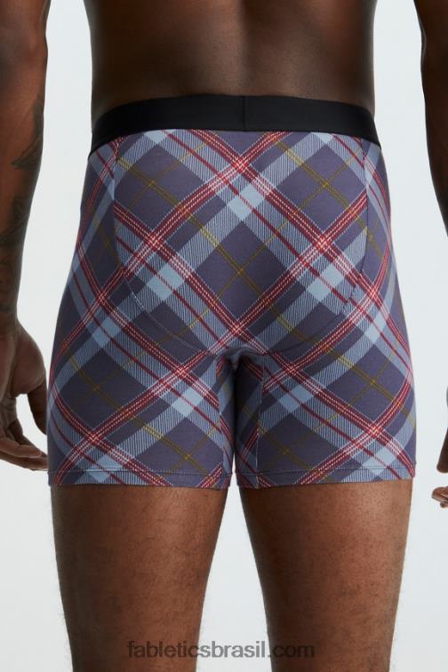 Fabletics clássico tartan marinho 420HR3771 a cueca boxer 24-7 199 homens