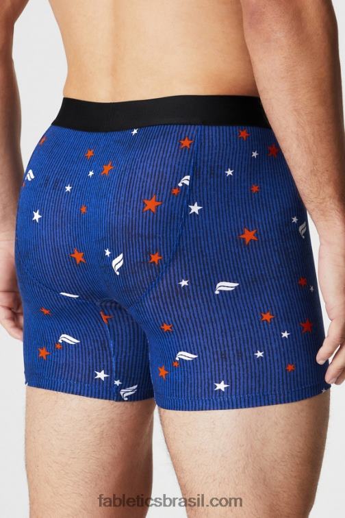 Fabletics estrelas e listras 420HR3745 a cueca boxer 24-7 194 homens