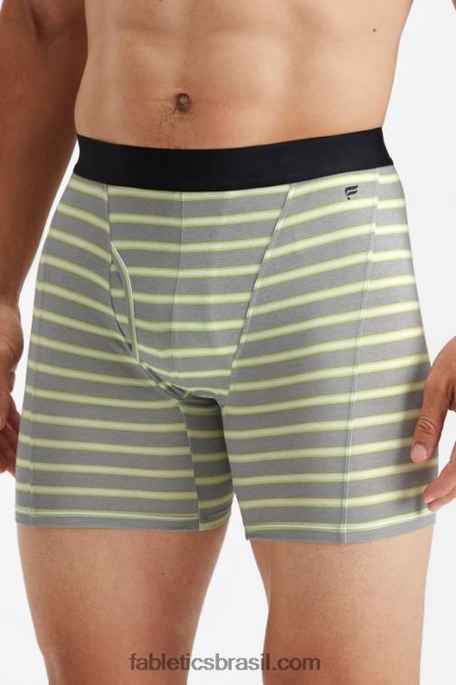 Fabletics faixa de sombra de limão desbotada 420HR3775 a cueca boxer 24-7 200 homens