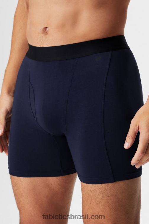 Fabletics marinha profunda 420HR3756 a cueca boxer 24-7 196 homens