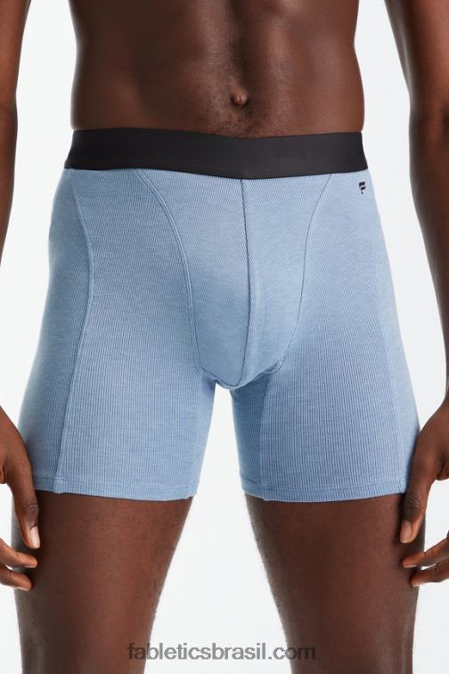 Fabletics pedra azul 420HR3787 a cueca boxer rib restoreknit homens