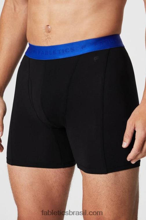 Fabletics preto/celeste 420HR3749 a cueca boxer 24-7 194 homens