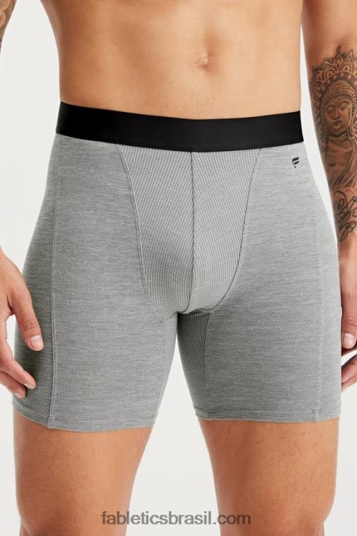 Fabletics urze cinza 420HR3741 a cueca boxer blueprint homens