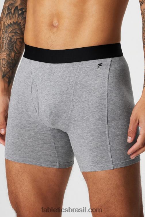 Fabletics urze cinza clássico 420HR3763 a cueca boxer 24-7 197 homens