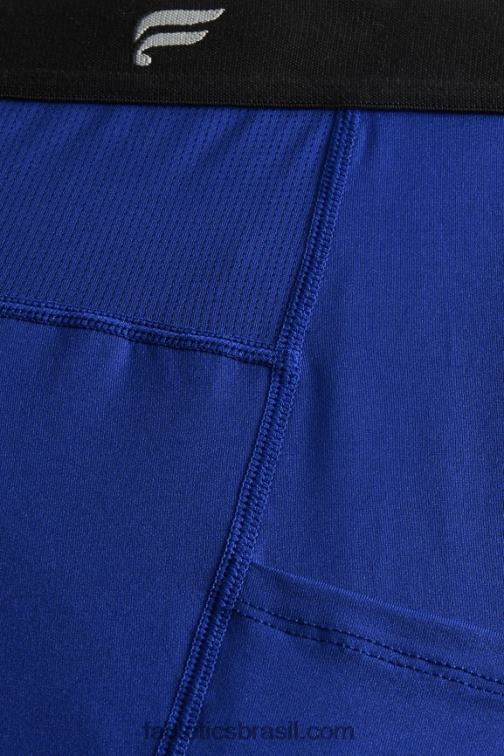Fabletics azul francês 420HR3117 a camada de base em todo o comprimento apertado homens