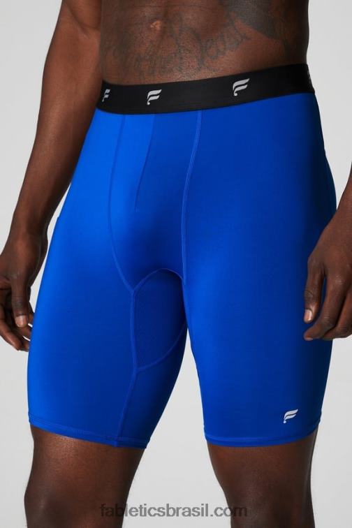 Fabletics celeste 420HR3113 a camada de base curta homens