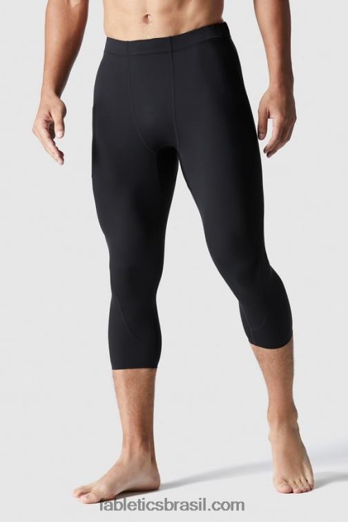 Fabletics preto 420HR3120 a linha de base apertada 3/4 homens