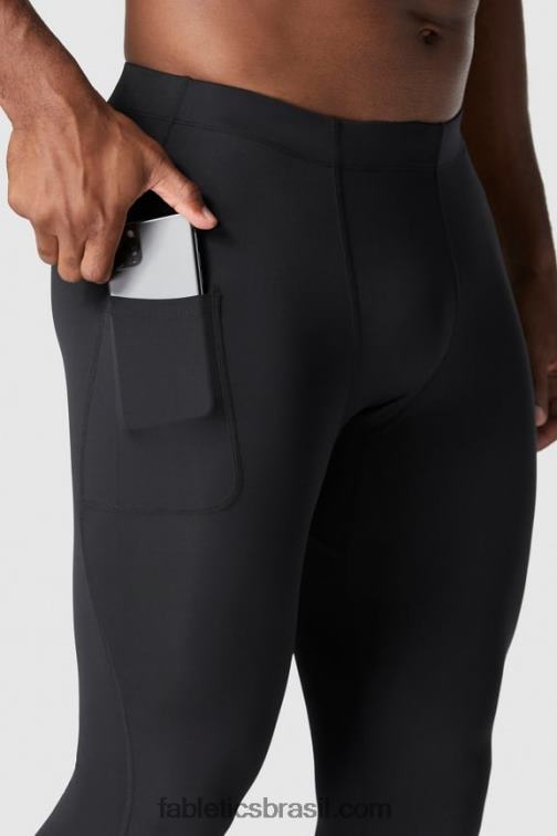 Fabletics preto 420HR3121 a linha de base apertada homens