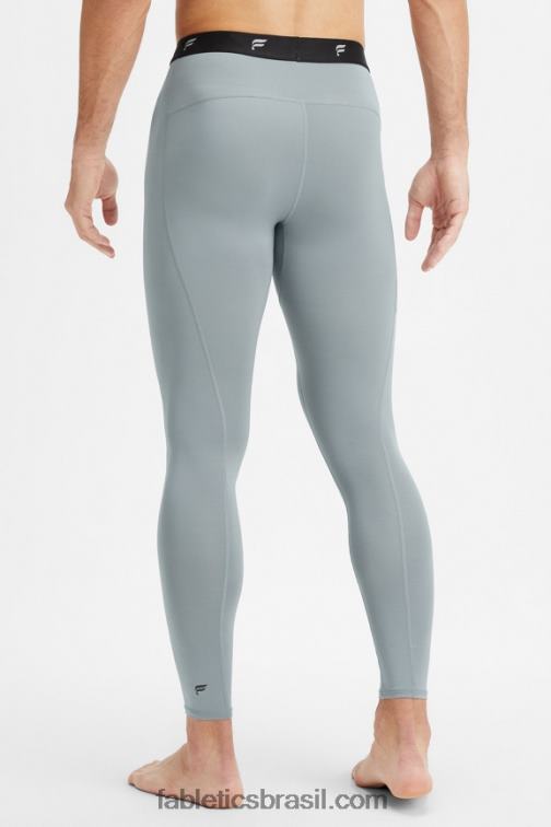 Fabletics sombra cinza 420HR3118 a camada de base em todo o comprimento apertado homens