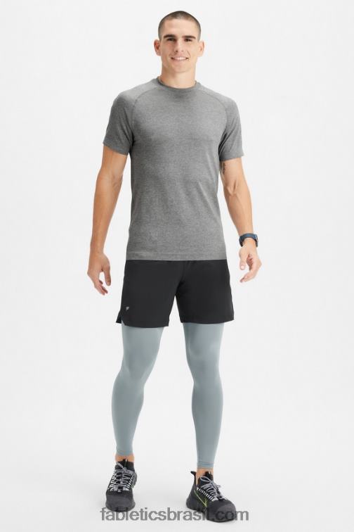 Fabletics sombra cinza 420HR3118 a camada de base em todo o comprimento apertado homens