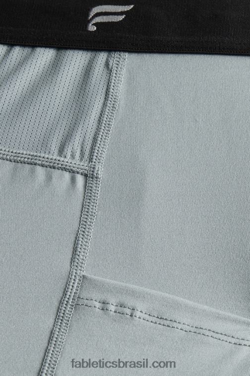 Fabletics sombra cinza 420HR3118 a camada de base em todo o comprimento apertado homens