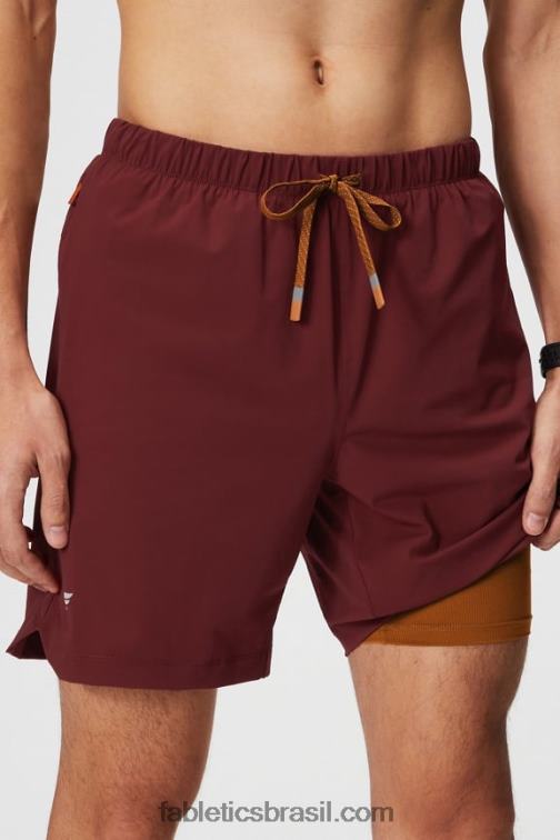 Fabletics adrenalina vermelha 420HR3186 aquele curto (alinhado) 142 homens