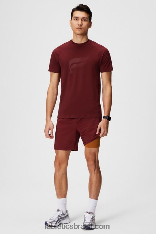 Fabletics adrenalina vermelha 420HR3186 aquele curto (alinhado) 142 homens
