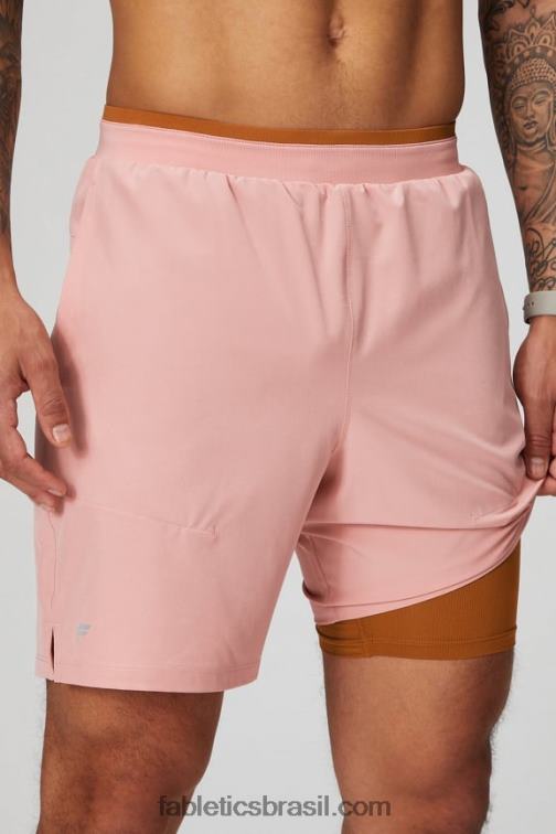 Fabletics ardósia rosa 420HR3145 o fundamental curto ii (alinhado) 136 homens