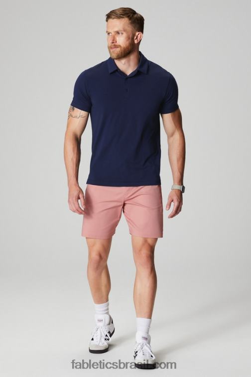 Fabletics ardósia rosa 420HR3296 o short chino lateral alto homens
