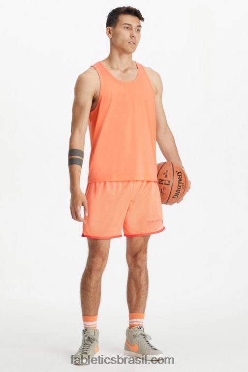 Fabletics atletismo de pêssego vívido 420HR3365 o rec curto homens