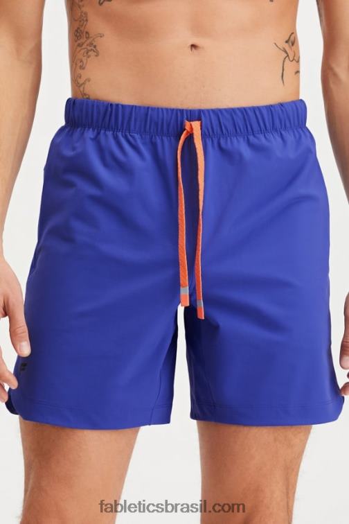 Fabletics azul carbono 420HR3275 aquele curto 160 homens