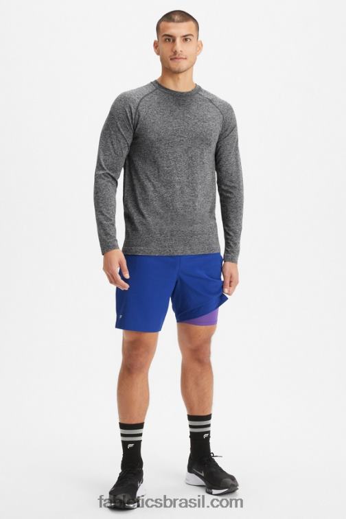 Fabletics azul francês 420HR3149 o fundamental curto ii (alinhado) 137 homens