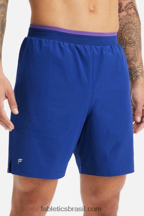 Fabletics azul francês 420HR3196 o curto fundamental ii 144 homens
