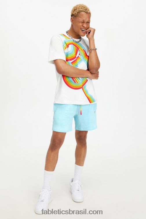 Fabletics azul nórdico 420HR3289 short leve go-to The Pride homens