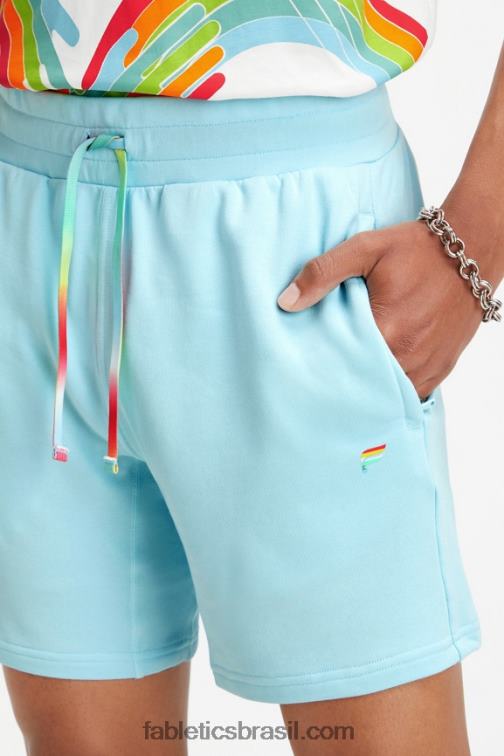 Fabletics azul nórdico 420HR3289 short leve go-to The Pride homens