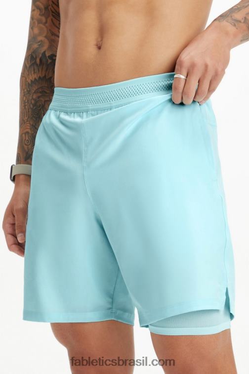 Fabletics azul nórdico 420HR3324 o curto fundamental (alinhado) homens