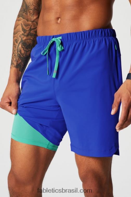 Fabletics azul oxford 420HR3182 aquele curto (alinhado) 142 homens