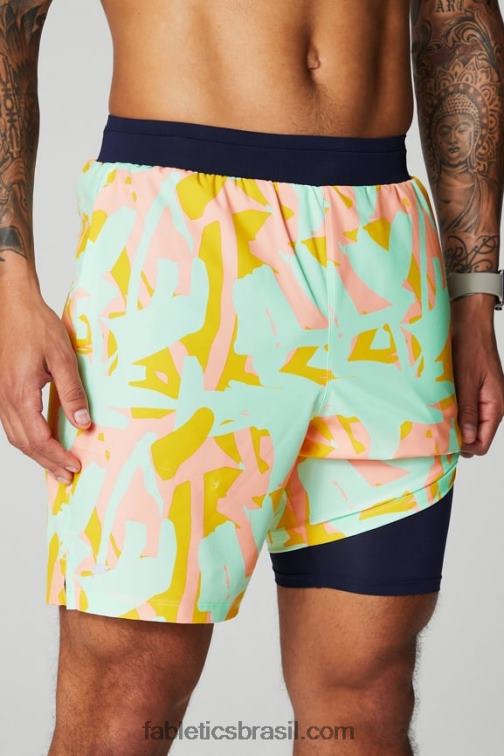 Fabletics blobs orgânicos de beijo de pêssego 420HR3132 o fundamental curto ii (alinhado) 134 homens