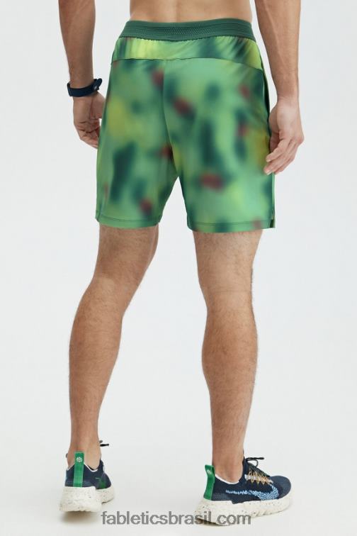 Fabletics borrão verde azul 420HR3344 o curto fundamental 165 homens