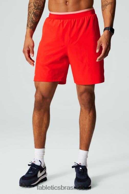 Fabletics brilho de fogo perfurado 420HR3141 o fundamental curto ii (alinhado) 135 homens