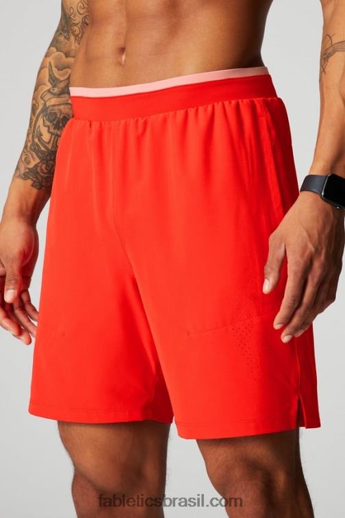 Fabletics brilho de fogo perfurado 420HR3272 o fundamental curto ii 160 homens