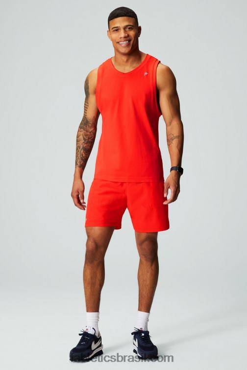 Fabletics brilho de fogo perfurado 420HR3272 o fundamental curto ii 160 homens